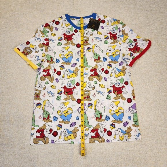 Loungefly Disney Snow White Seven Dwarfs Core AOP Mine Gems T Shirt Size Meduim - Picture 5 of 14